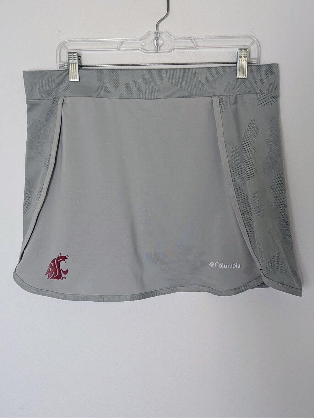 Columbia Golf Tennis Womens Large Gray Up Next Skort Washington State Cougars
